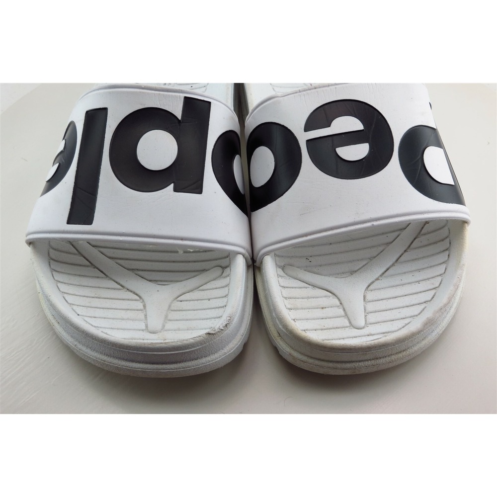 People Size 9 M White Slides Synthetic Men Shoes - Picture 2 of 7